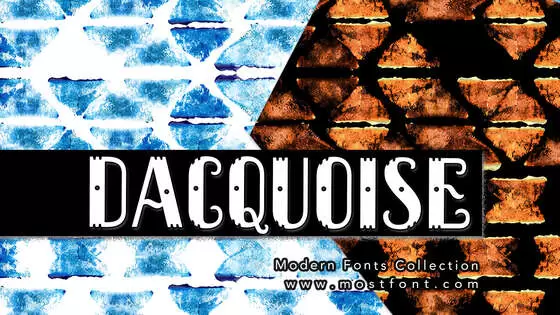 「Dacquoise」字体排版样式