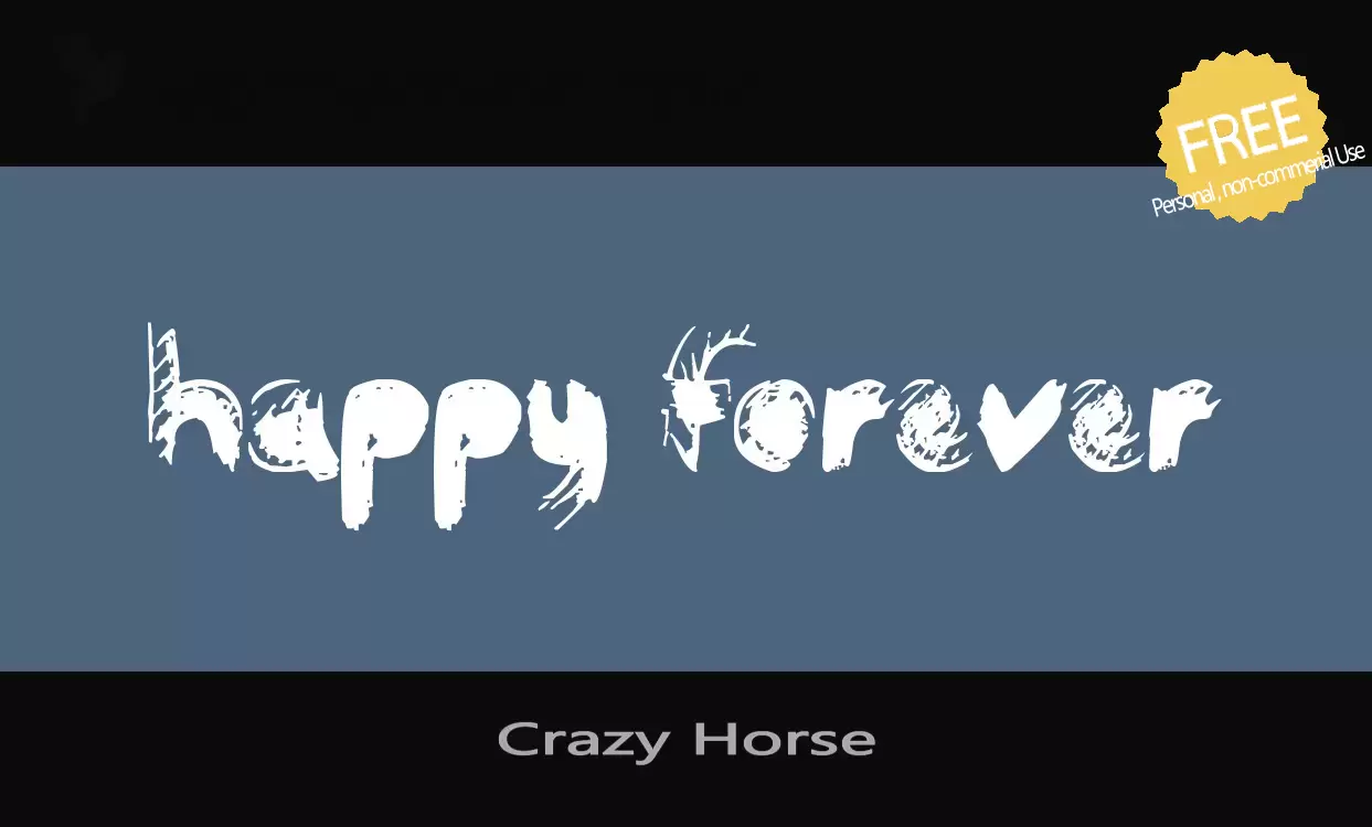 「Crazy-Horse」字体效果图