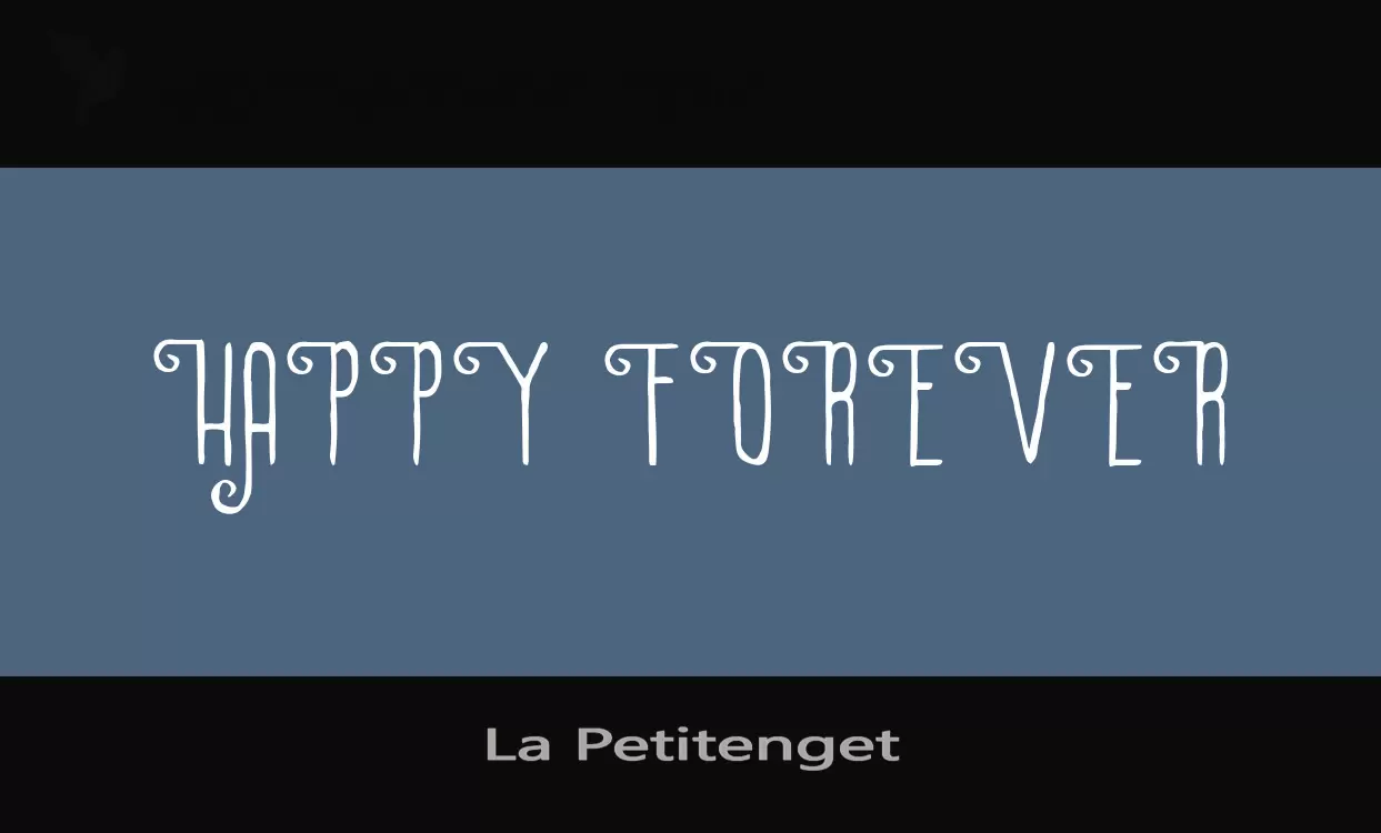 「La-Petitenget」字体效果图