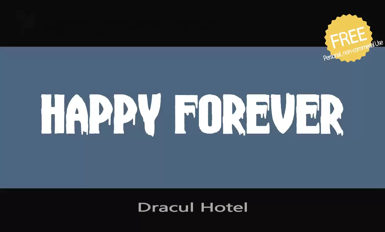 Font Sample of Dracul-Hotel