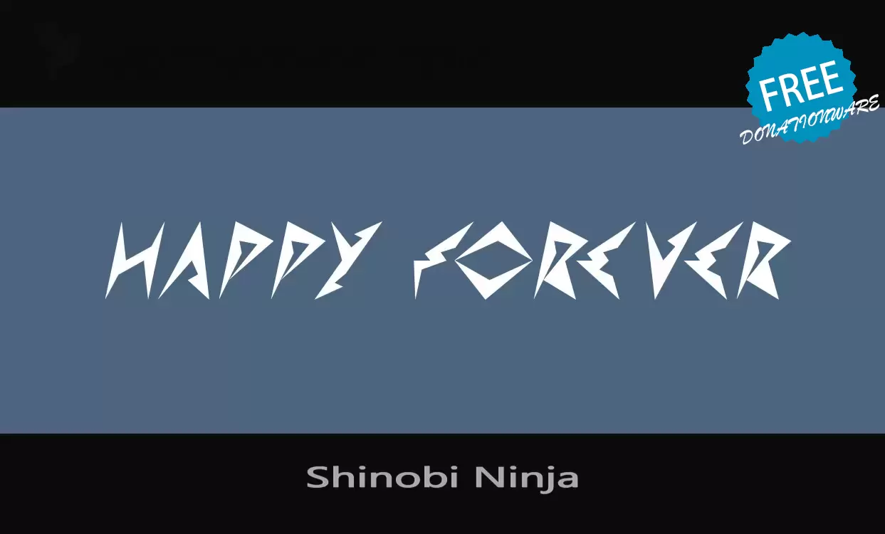 Font Sample of Shinobi-Ninja