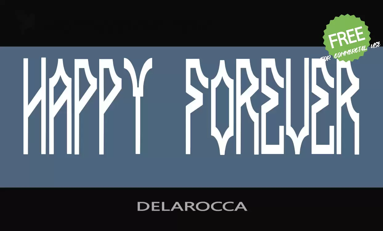 Font Sample of DELAROCCA