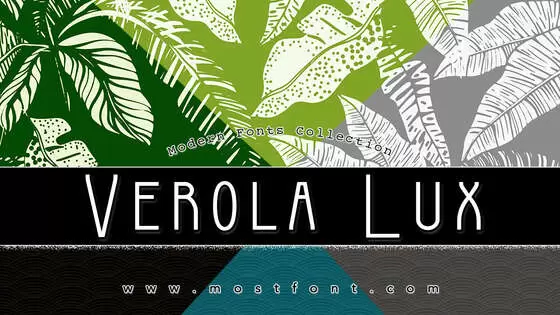 Typographic Design of Verola-Lux