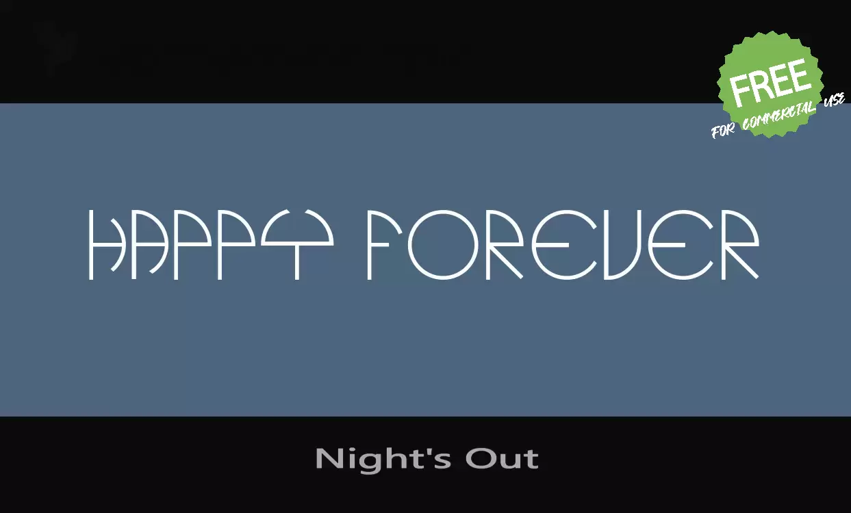 Font Sample of Night's-Out