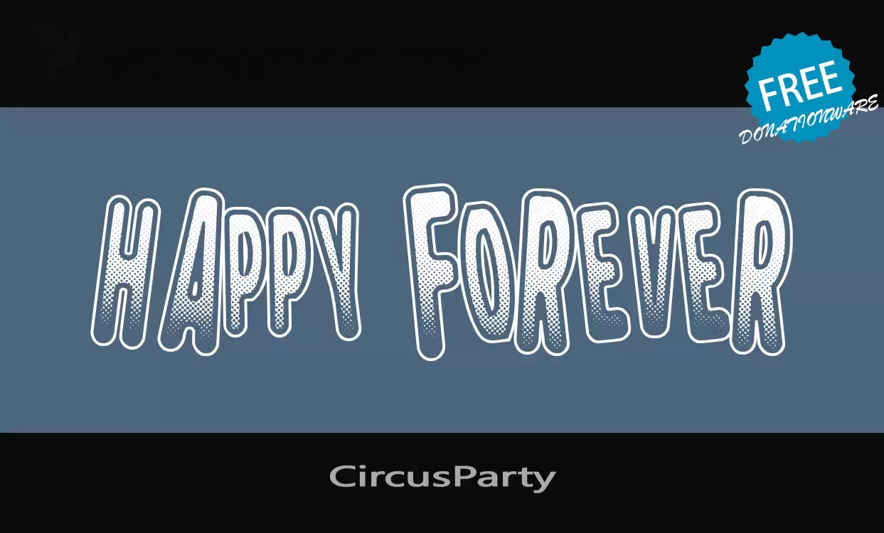 「CircusParty」字体效果图