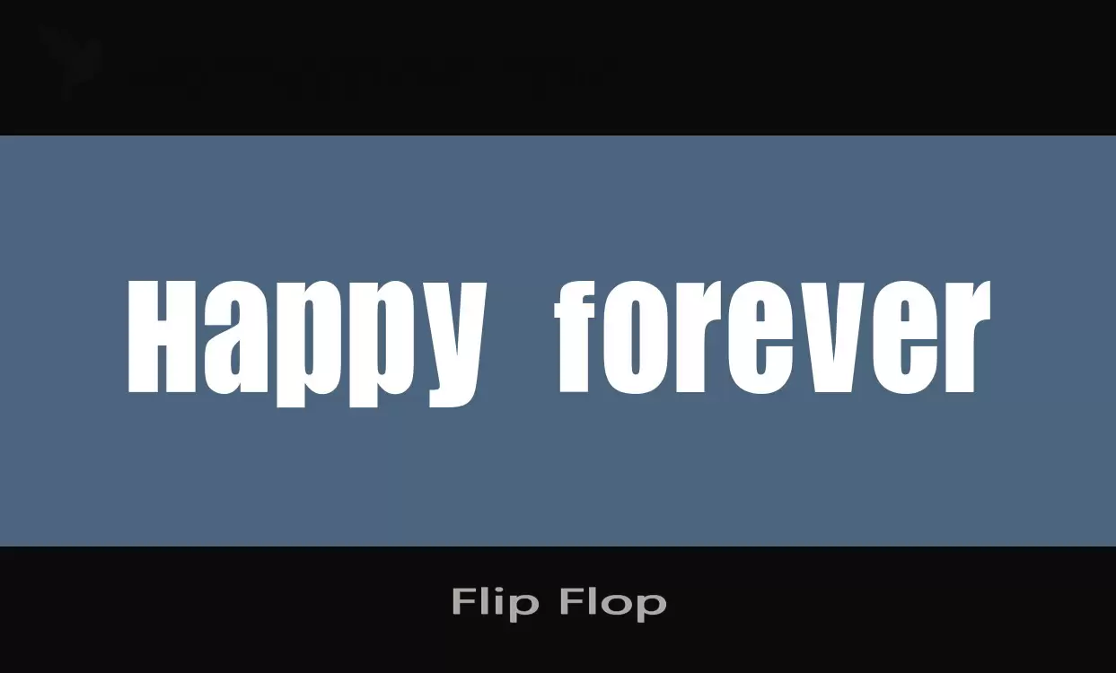 Font Sample of Flip-Flop