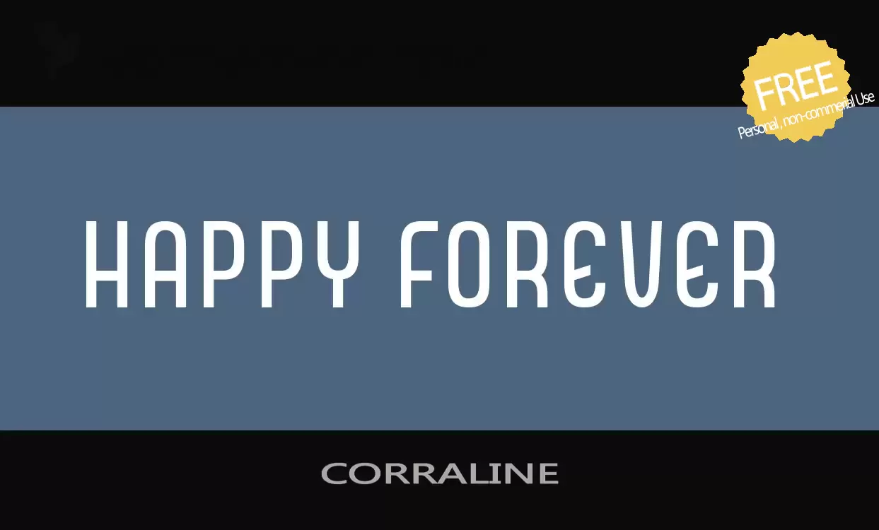 Font Sample of CORRALINE