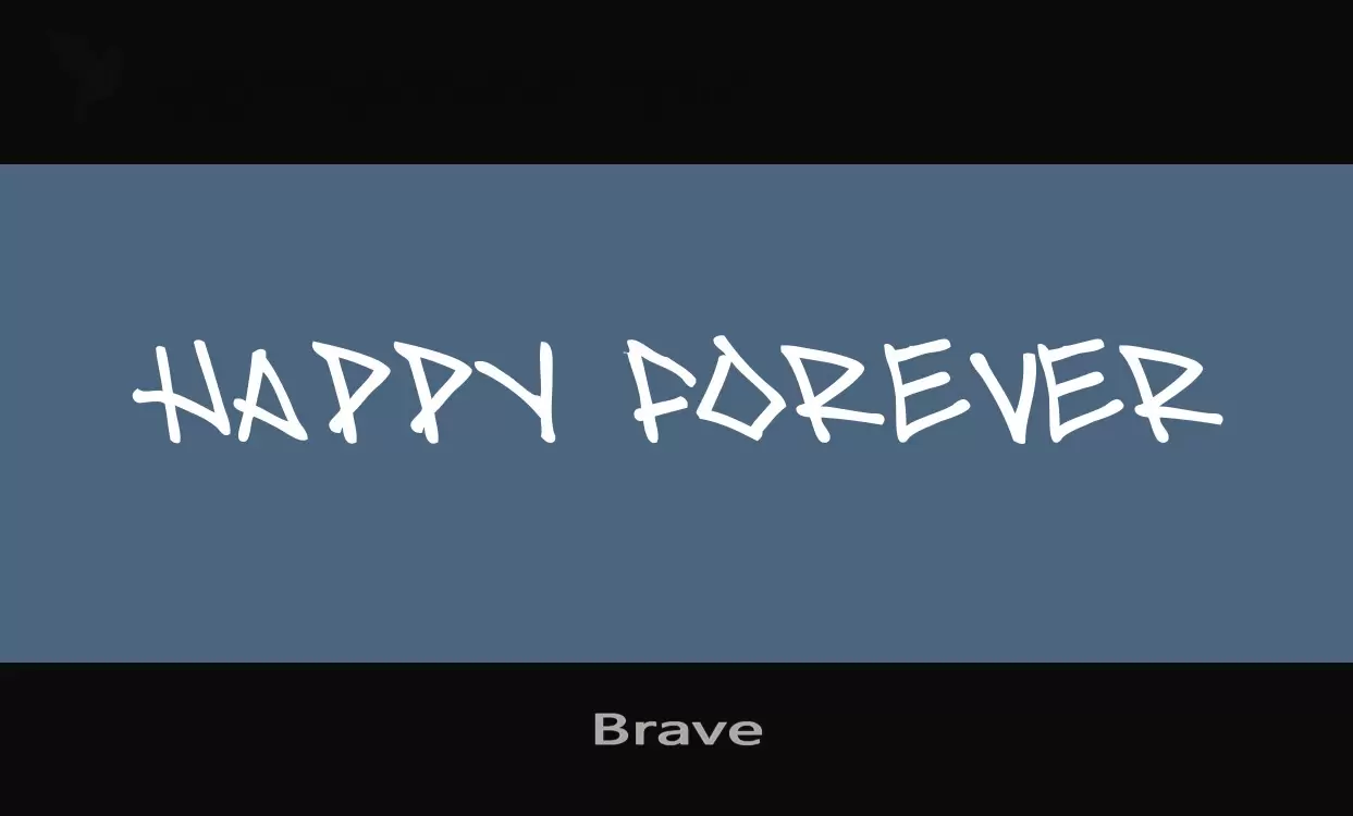 Font Sample of Brave