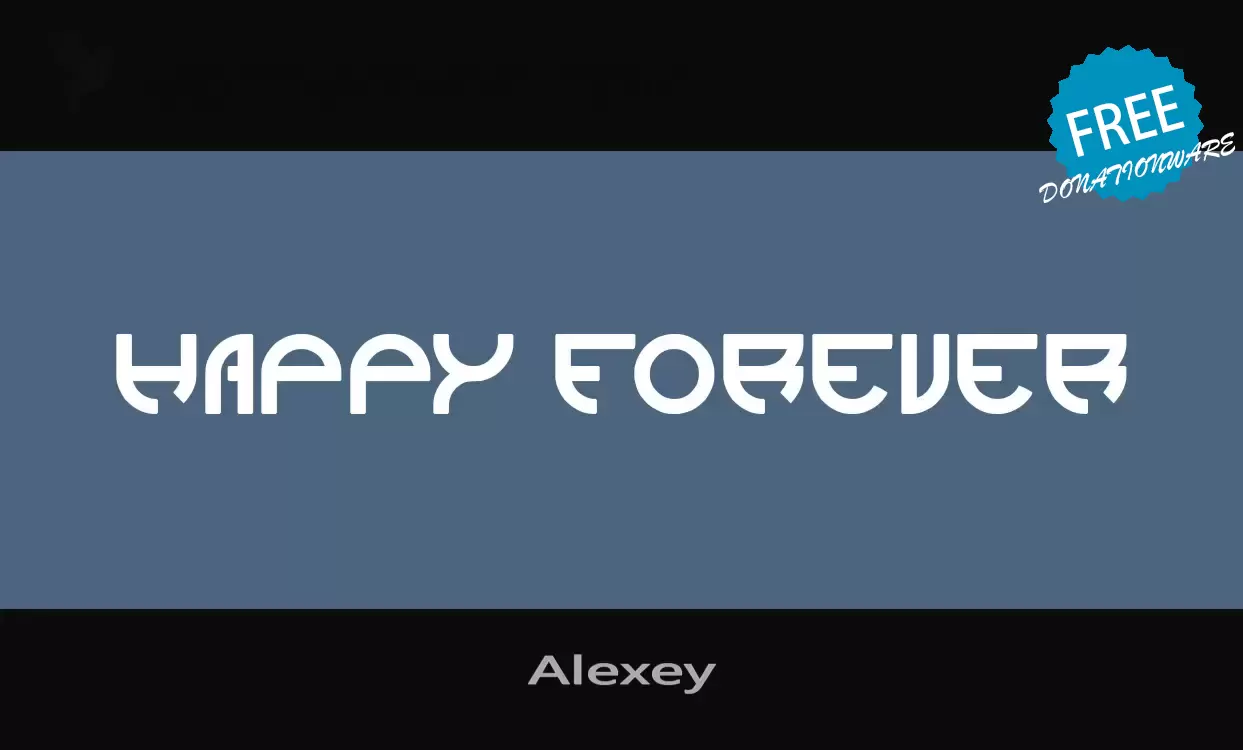 Font Sample of Alexey