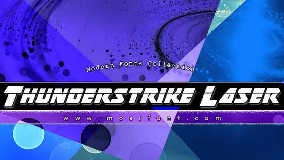 Typographic Design of Thunderstrike-Laser