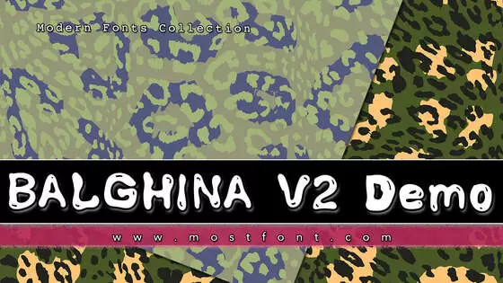 「BALGHINA-V2-Demo」字体排版图片