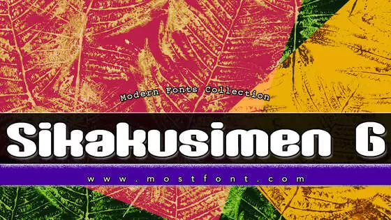 Typographic Design of Sikakusimen--G