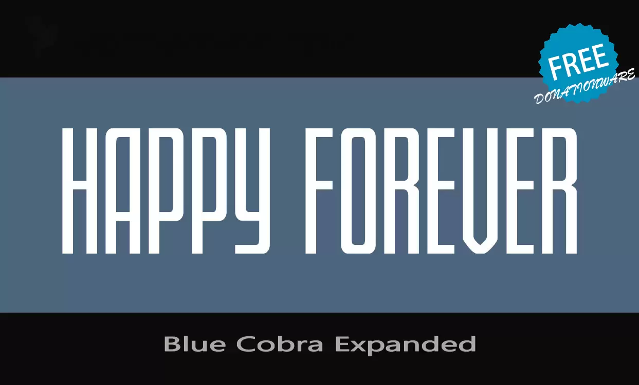 「Blue-Cobra-Expanded」字体效果图