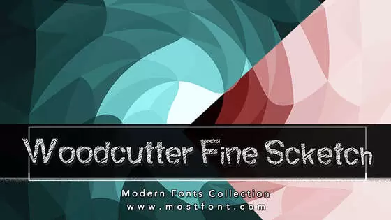 「Woodcutter-Fine-Scketch」字体排版图片