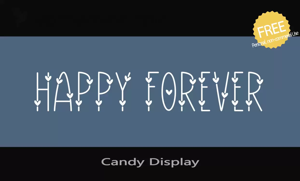 Font Sample of Candy-Display