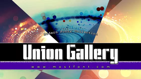 Typographic Design of Union-Gallery