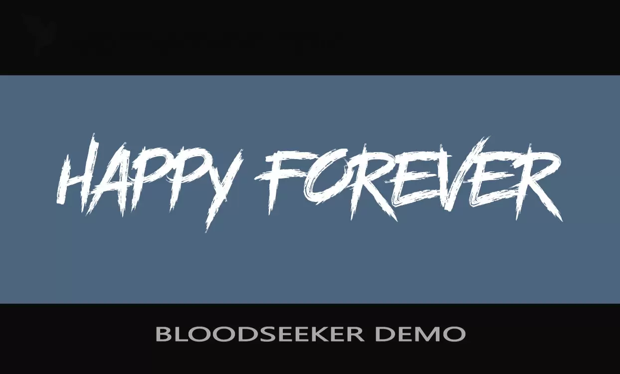 Font Sample of BLOODSEEKER-DEMO