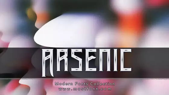 「Arsenic」字体排版图片