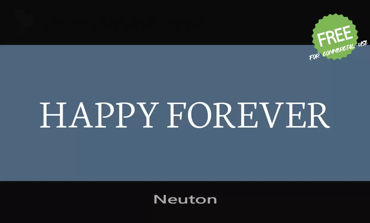 Font Sample of Neuton