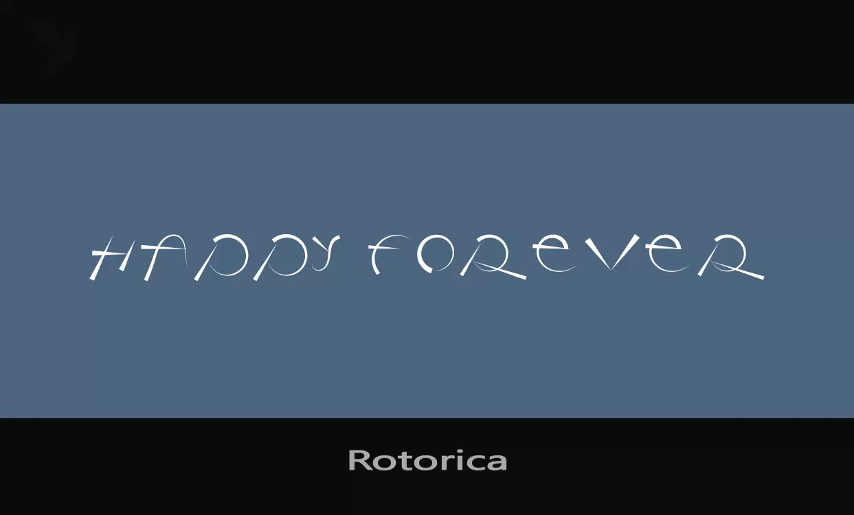 「Rotorica」字体效果图