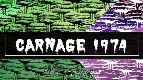 「Carnage-1974」字体排版样式