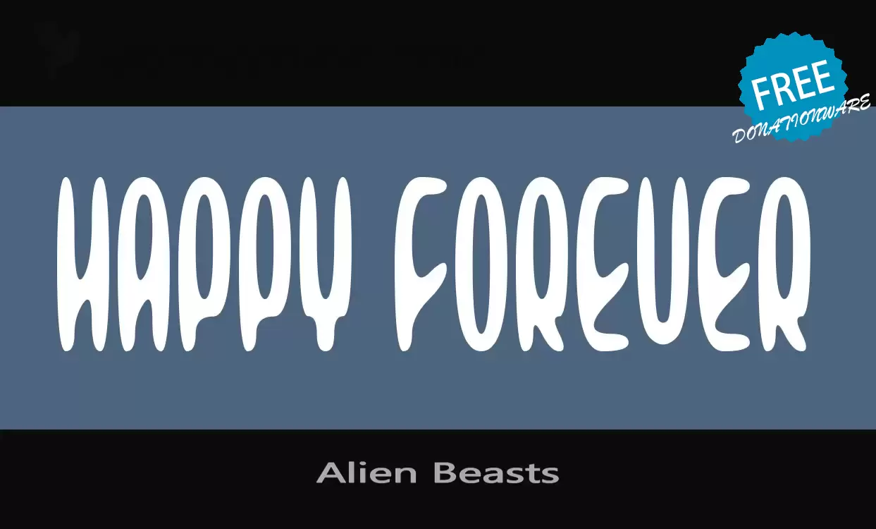 Font Sample of Alien-Beasts