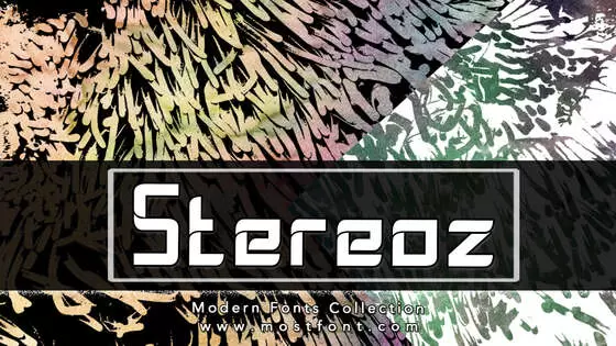 「Stereoz」字体排版图片