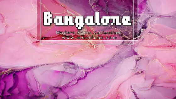 「Bangalore」字体排版图片