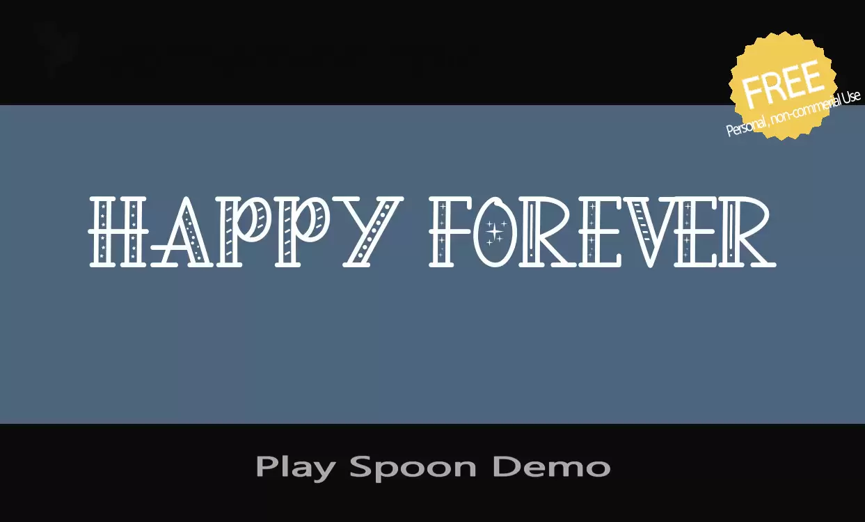 「Play-Spoon-Demo」字体效果图