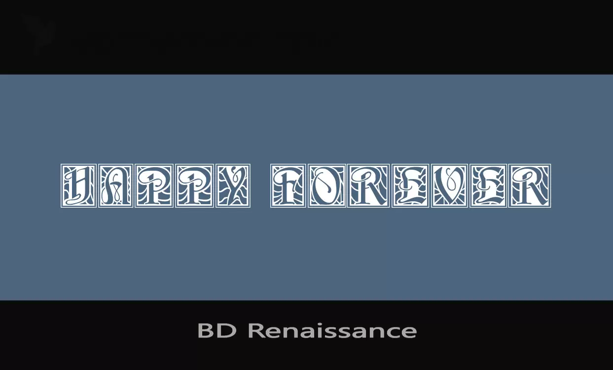 Font Sample of BD-Renaissance