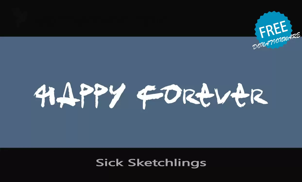 「Sick-Sketchlings」字体效果图