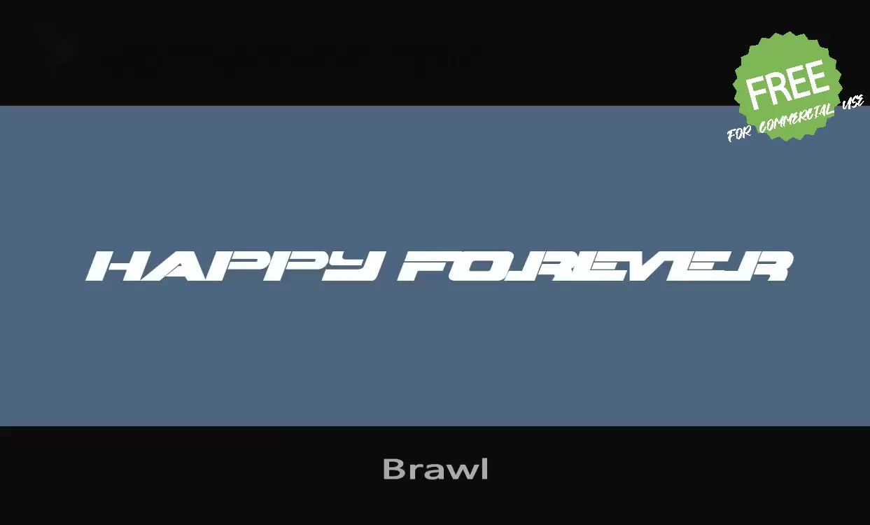 Font Sample of Brawl