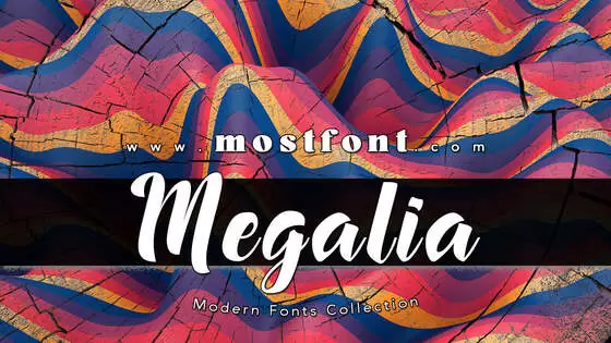 「Megalia」字体排版图片