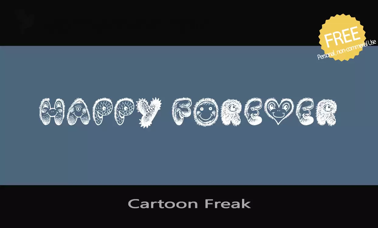 「Cartoon-Freak」字体效果图