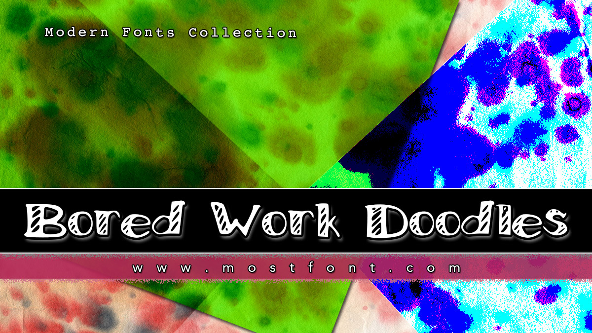 BoredWorkDoodles Font by ixtaek | mostfont.com