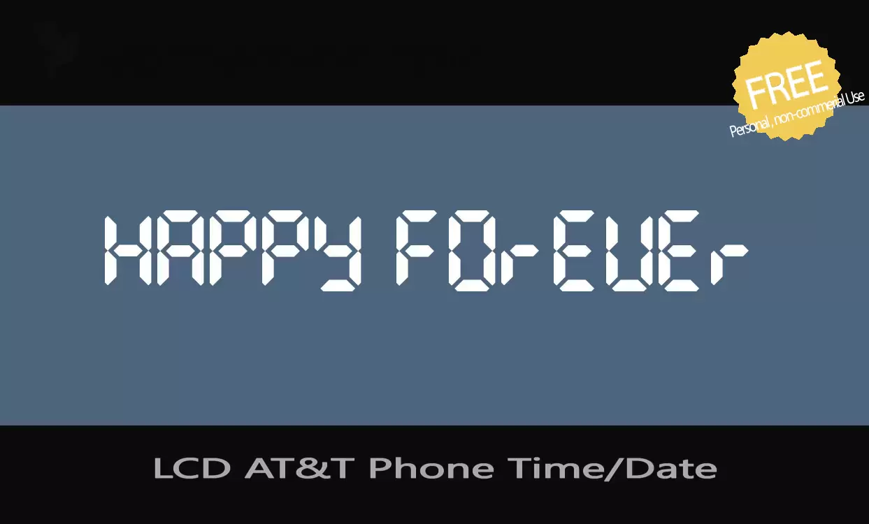 Sample of LCD-AT&T-Phone-Time/Date