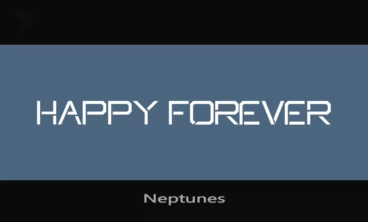 「Neptunes」字体效果图