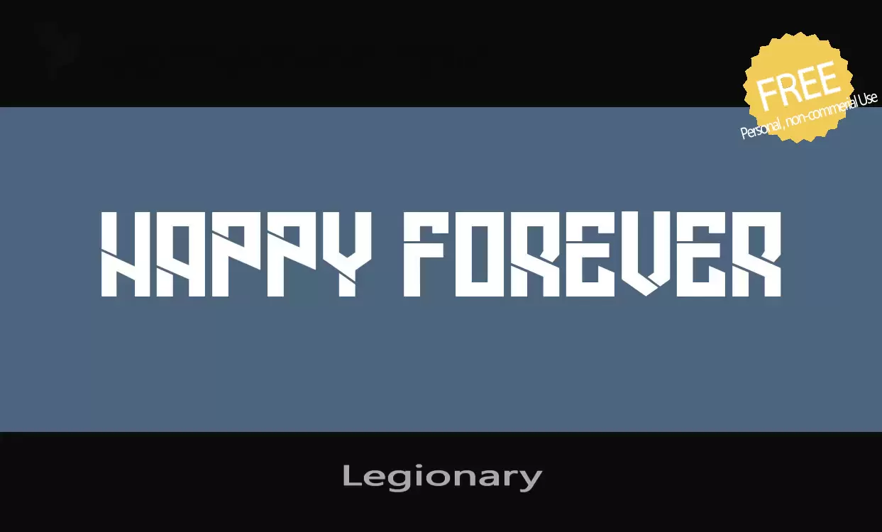 Font Sample of Legionary