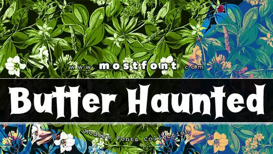 Typographic Design of Butter-Haunted