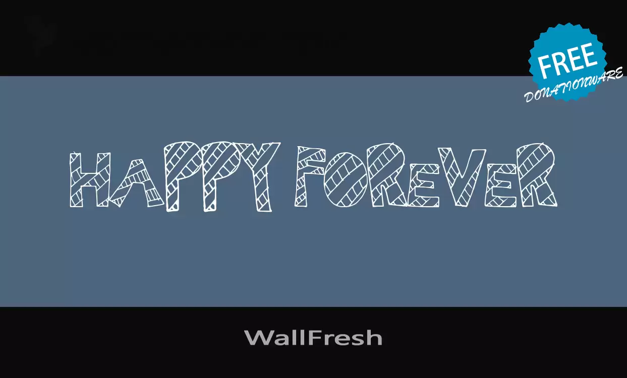 「WallFresh」字体效果图