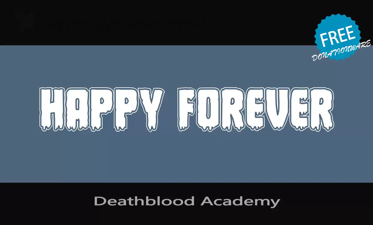 「Deathblood-Academy」字体效果图