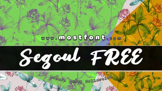 「Segoul-FREE」字体排版样式