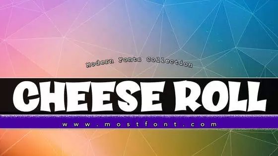 「CHEESE-ROLL」字体排版图片