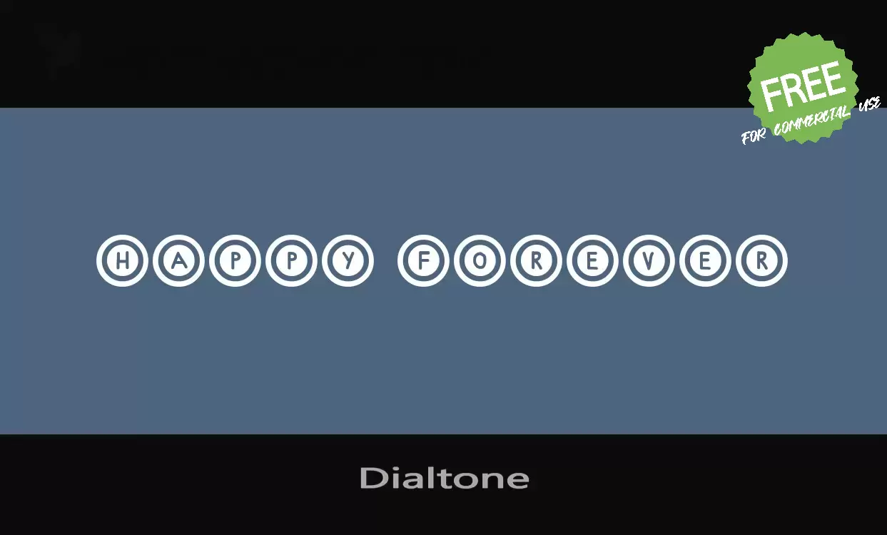 「Dialtone」字体效果图