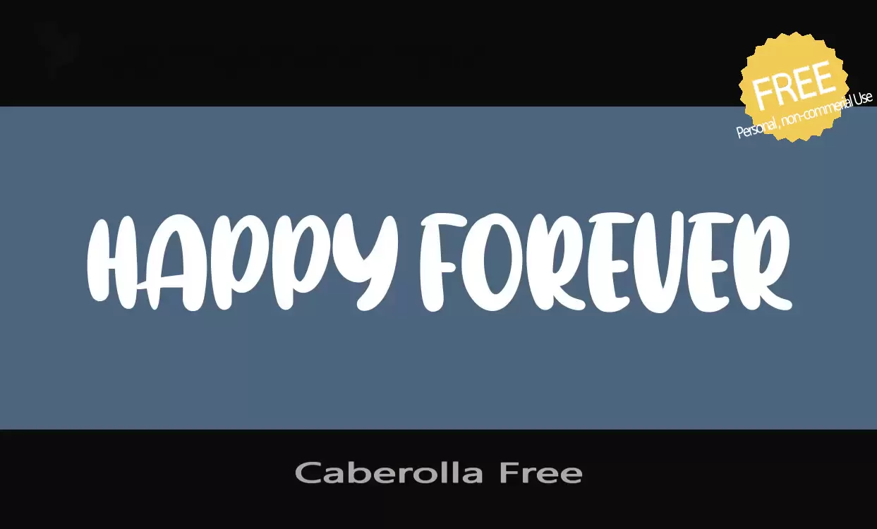 「Caberolla-Free」字体效果图