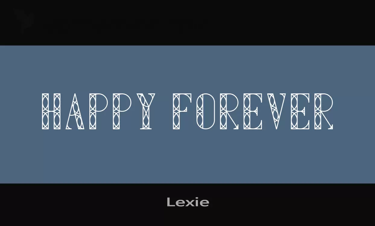 Font Sample of Lexie