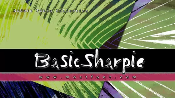 「BasicSharpie」字体排版图片