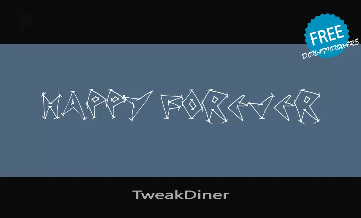 「TweakDiner」字体效果图