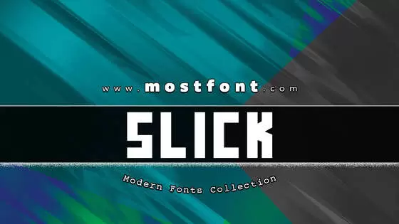 Typographic Design of Slick