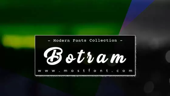 「Botram」字体排版图片